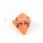 orange plastic 4 sided game dice,bulk dice for wholesale
