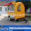 Commercial good quality mobile fast food cart/towable food trailer with big wheels for sale