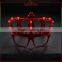 Laura Fairy Festivel Supplies Red Crown Shaped Luminator Neon Party Sunglasses                        
                                                Quality Choice