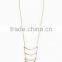 Long Metal Tassel Lariat Necklace