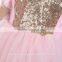 children's glitter frocks summer girls sequin pink lace dress sweet honey ruffle tulle skirt party dress for fashion girl