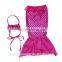 mermaid hot pink girl swimsuit baby outfit