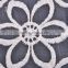 elegant shape flower design cotton crochet lace fabric for lady dress