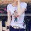 Manufacturer Stylish Woman Custom Printed Design Your Own T Shirt Fabric Price