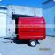 Hot sale new customized outdoor vending catering kitchen food cooking van kiosk with two big wheels XR-FC220 D