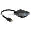 4K*2K Mini Displayport DP1.2 to VGA / HDMI AV Adapter - White