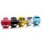 Ball shape design hands free call portable mini bluetooth speaker with LED lighting, aux line in and TF card slot