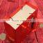 Red color wedding gift paper carrier bag with handles/ OEM Designed Gold Promotional Carrier Bags