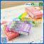 2016 colorful PVC erasers with paper wrap