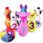 baby plush mini bowling toy plush animal bowling set toys ICTI audited CE/EN71 standard soft plush toy