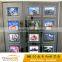 Slim Indoor Wall Hanging Backlit Crystal Advertising Light Box Window Display Real Estate Light Pockets
