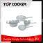 induction marble coating cookware sets with glass lid