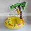 durable Palm tree inflatable floating pool drink holder