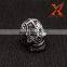 In Stock Male Jewelry Drop Ship 2016 Fashion Ring Stainless Steel Rings For Man Big Tripple Skull Ring Punk Biker Jewelry