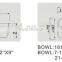 High quality Kitchen sink Stainless steel sink 304 stamping undermount sink -KS-UM-D63