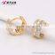 New Products Two -Tone Huggie Earrings Fashion jewelry 2016