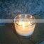 soy wax three wicks gass jar candle with lid candle