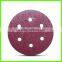 aluminum oxide Abrasive Sanding hook and loop disc