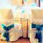 100% Polyester Colorful Wedding Used Customized Sized Organza Chair Sash