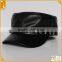 Good quality fashion blank leather women army military hats caps