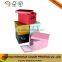 Handmade paper cd box customized cardboard storage foldable box with metal handle
