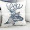 Deer Print Cushion Cover Square Throw Pillow Case Decorative Throw pillow Cover for sofa