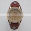 2016 cow leather ladies diamond watches vintage big strap watch relojes mujer