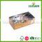 bamboo tea bag box with image and glass