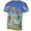 All over print cartoon design kids transfer t-shirt