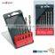 Visible hard plastic packaging box for HSS masonry hammer and wood drills FA cassette