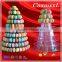 10 Tiers Clear Plastic Macaron Tower Macaron Stand With Beautiful Acrylic Leg