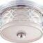 3-light Contemporary Polished Nickel Semi-Flush
