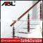 SS304 or 316 stainless steel gold color stair handrail with handrail bracket in high standard quality