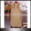 Personalized Burlap Wine Bag with Drawstring
