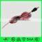 nema 5-15 plug UL textile extension cord with 303 inline switch
