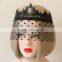 MYLOVE Black Party Mask for Women Beautiful Veil Crwon Design MLMJ45