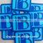 Round corner backpack rubber brand tags