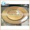 silver beaded clear glass charger plates, gold charger plate