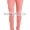 High Quality Destructed Coral Women Skinny Jeans (LOTX318)