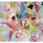 Wholesale NEW african 3d fancy embroidery flower fabric for wedding dress