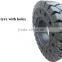 High Quality 650x10 6.50x10 650-10 6.50-10 Solid Forklift Tire