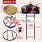 Customized movable metal bread display rack