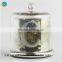 wide mouth mercury silver glass dome lid candle jar glass cloche