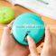 Macarons color plastic round pocket weekly pill box 7 day