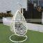 2017 New Design round rattan garden swing hanging basket