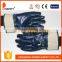 DDSAFETY Cotton Jersey Liner Safety Cuff With Full Blue Nitrile Coating Heavy Duty Glove