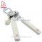 White PP Handle Can Opener With Iron Plating
