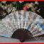 Cloth hand fan with bamboo ribs for advertising
