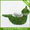 animal flower pot moss and sisal pot garden decoration