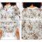 2015 OEM service Printed pattern summer short sleeve lady chiffon top